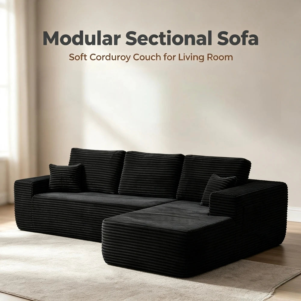 Kael Corduroy Boneless Sectional