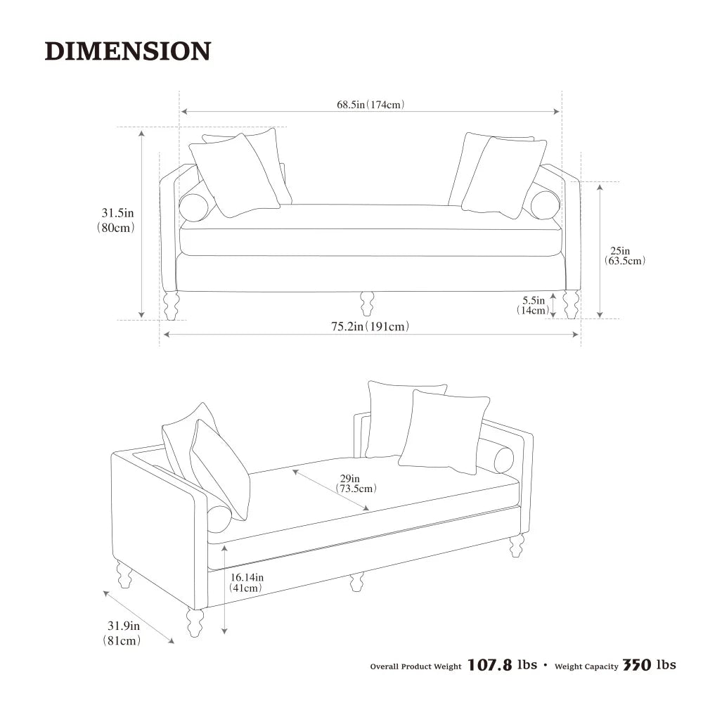 Elvarenae Marienne Chaise Bench