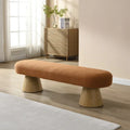 Elvarenae Orienne Bouclé Pedestal Bench
