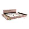 Channel-Tufted Storage Bed