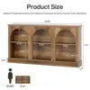 TV Consoles for Living Room, Television Stand for 55/60/65 Inch TV, Farmhouse Media Entertainment Center Stand