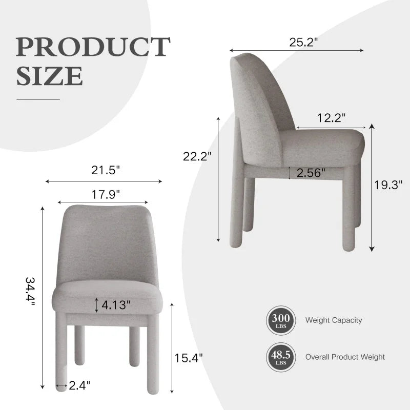 Marielle PU Leather Dining Chairs – Set of 2