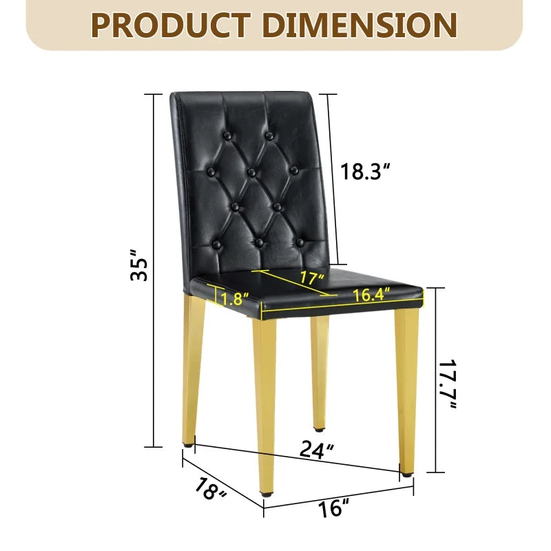 Liora Upholstered Dining Chairs – Set of 4