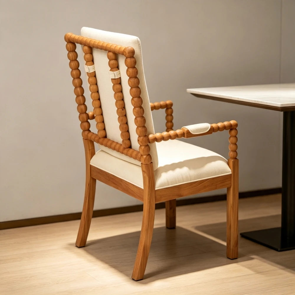 Elodie Solid Wood Dining Chairs – Set of 2
