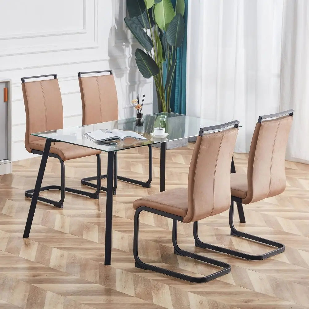 Celine Cane Dining Chairs - Set of 4