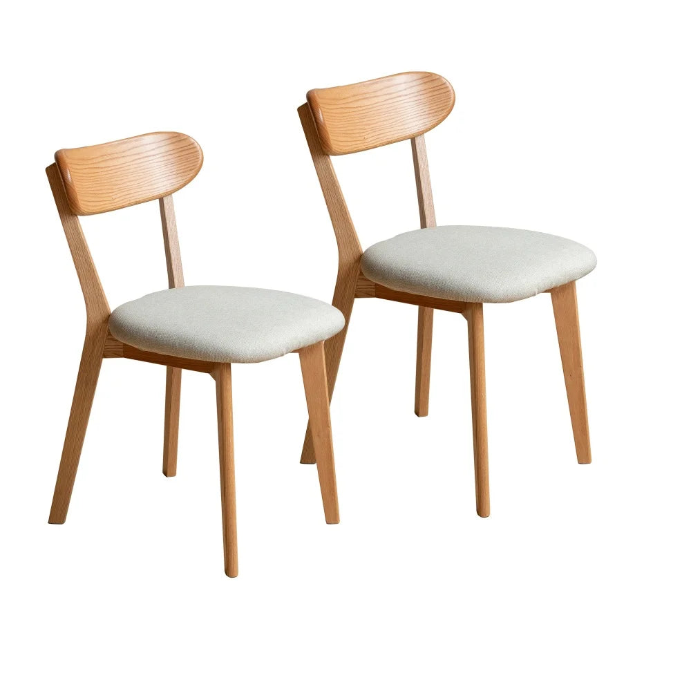 Orla Solid Wood Dining Chairs – Set of 2