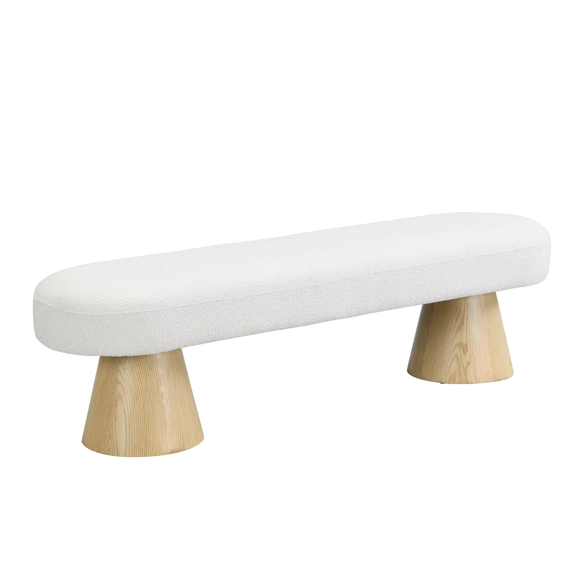 Elvarenae Orienne Bouclé Pedestal Bench