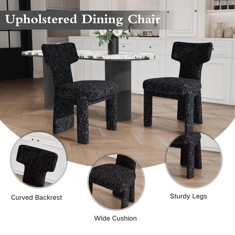 Lucien Upholstered Dining Chairs – Set of 2