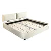 Adjustable-Headboard Chenille Bed