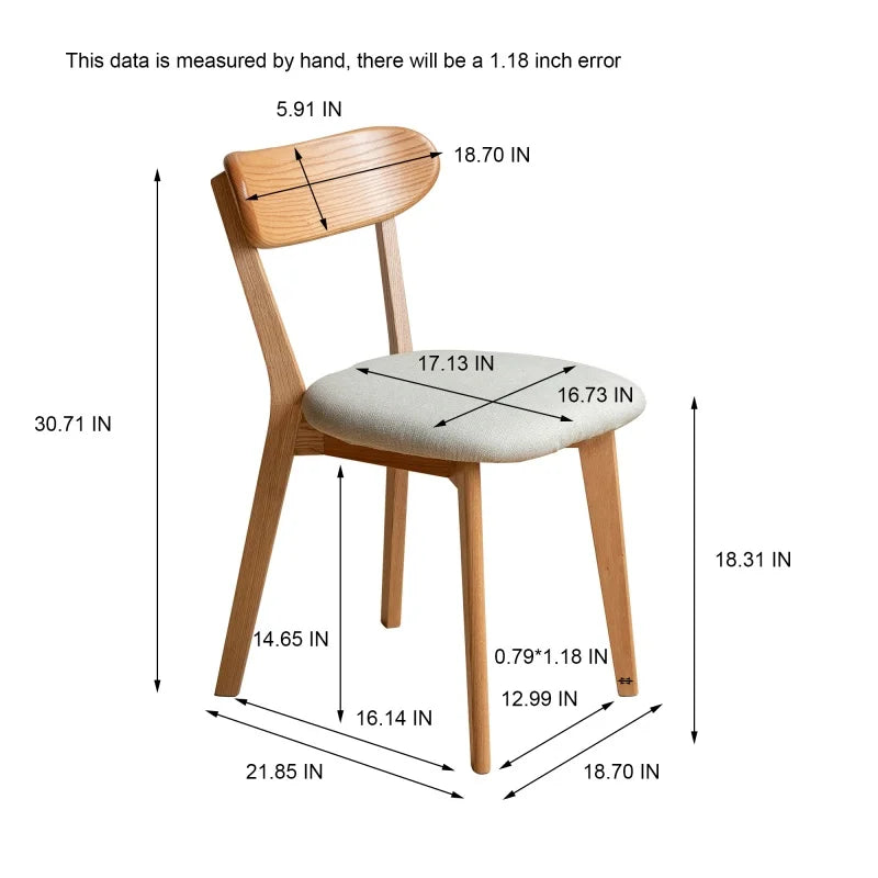 Orla Solid Wood Dining Chairs – Set of 2