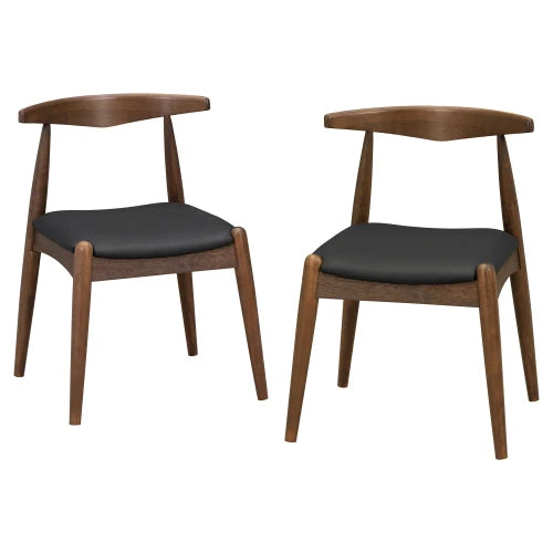 Bastien Rubberwood Dining Chairs – Set of 2