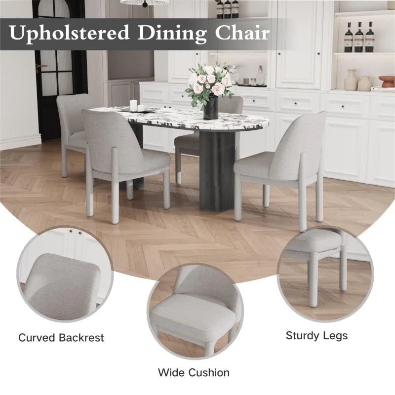Marielle PU Leather Dining Chairs – Set of 2