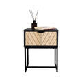 Modern Entryway Console Table with Storage Drawer, Compact Side Accent Table, Black Finish...