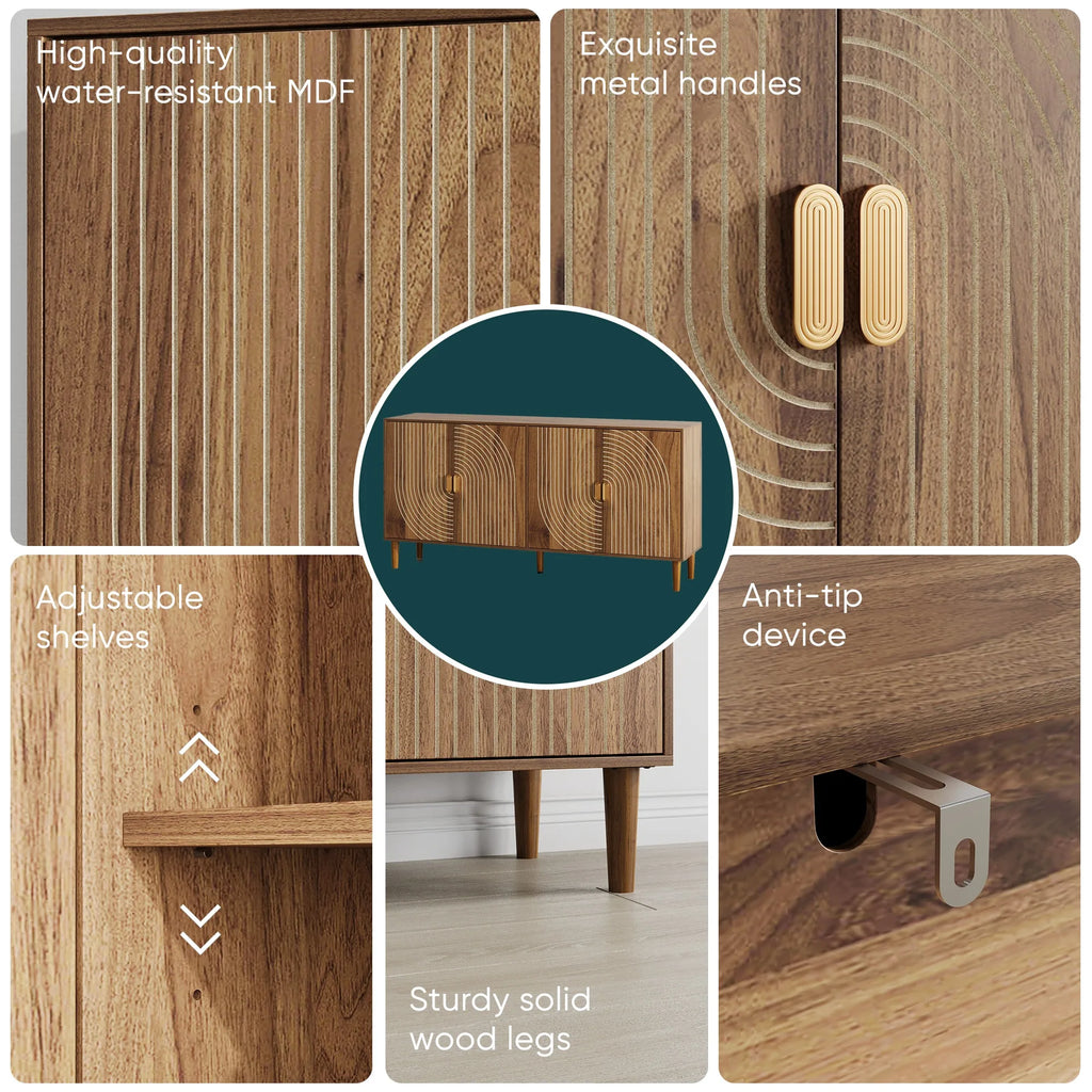 Virelle Grooved Sideboard