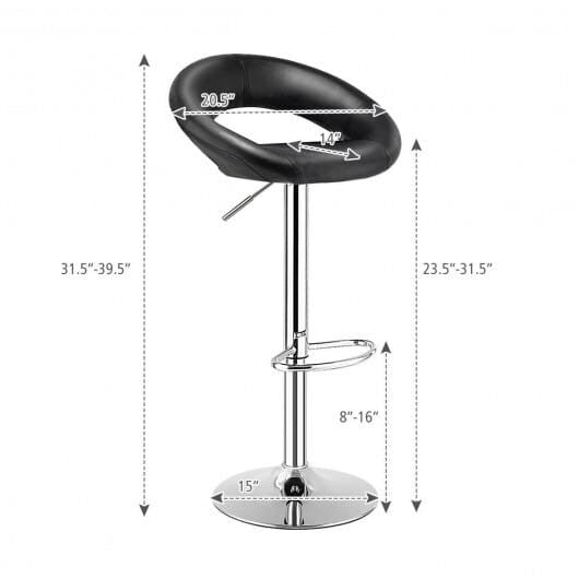 Arden Adjustable Bar Stools, Set of 2