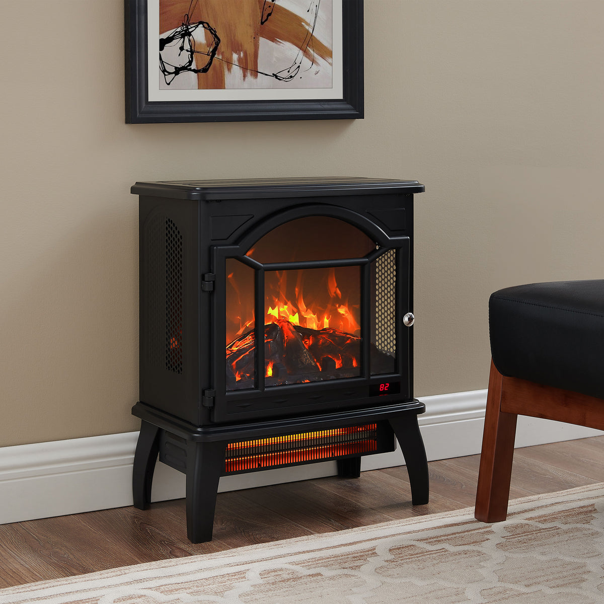 Black Stove Fireplace