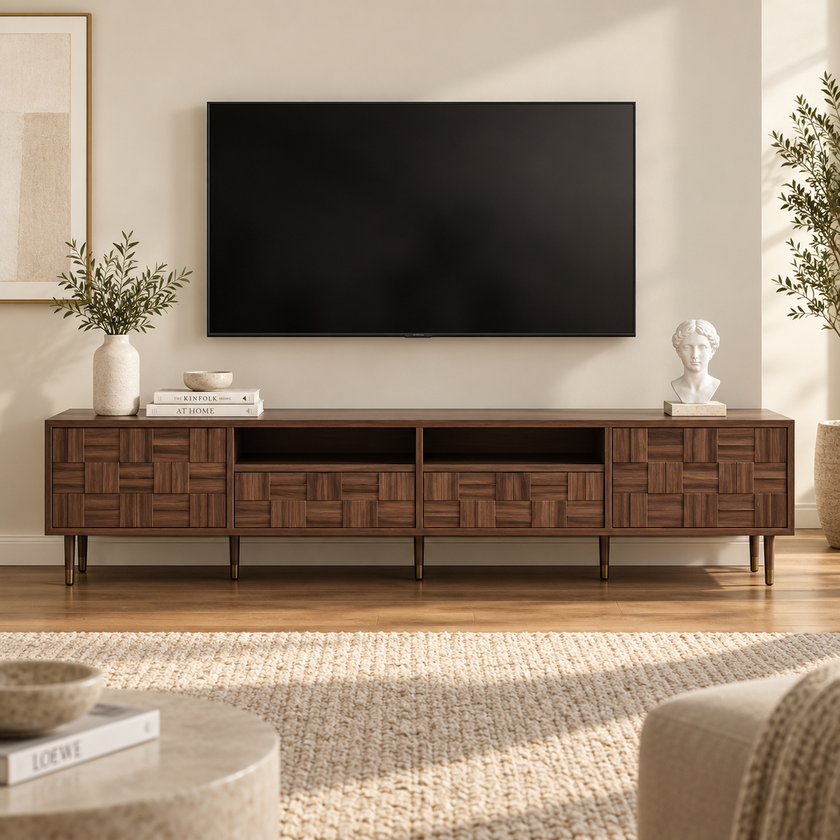 Midcentury Walnut TV Console