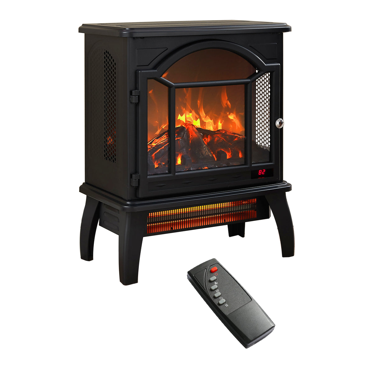 Black Stove Fireplace