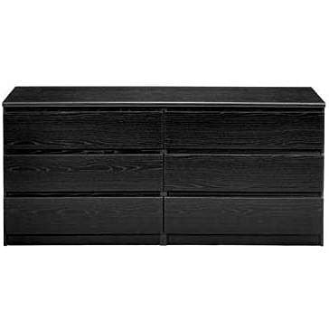 Low-Profile Six-Drawer Dresser