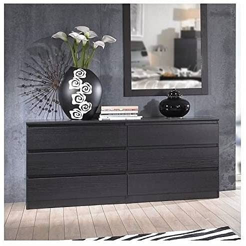 Low-Profile Six-Drawer Dresser