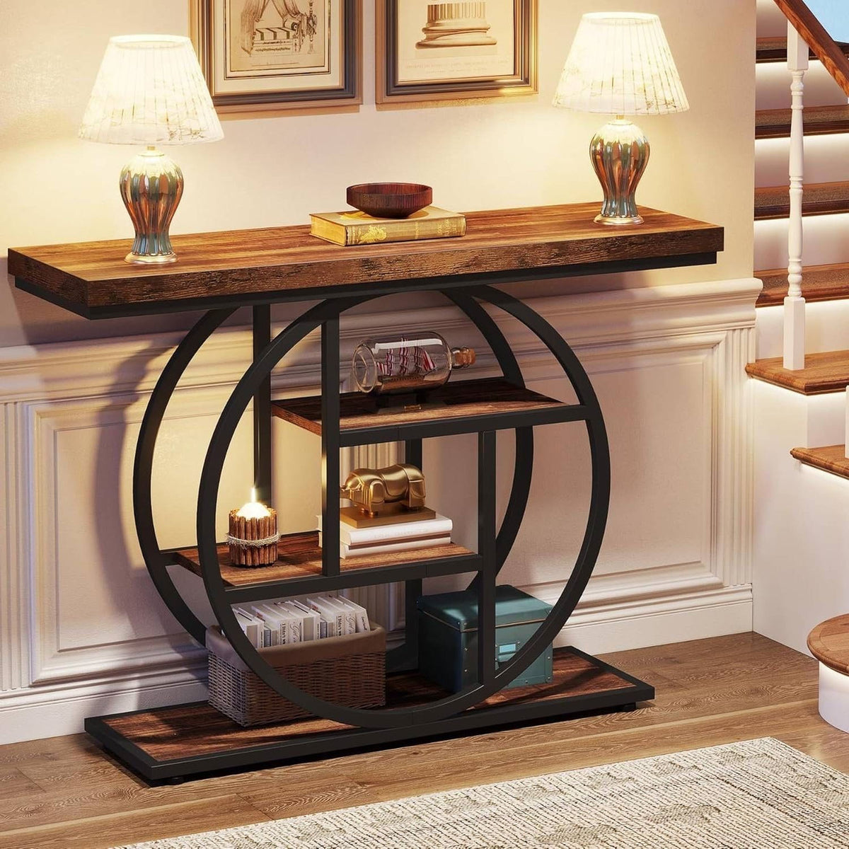 Orbit Tiered Console Table