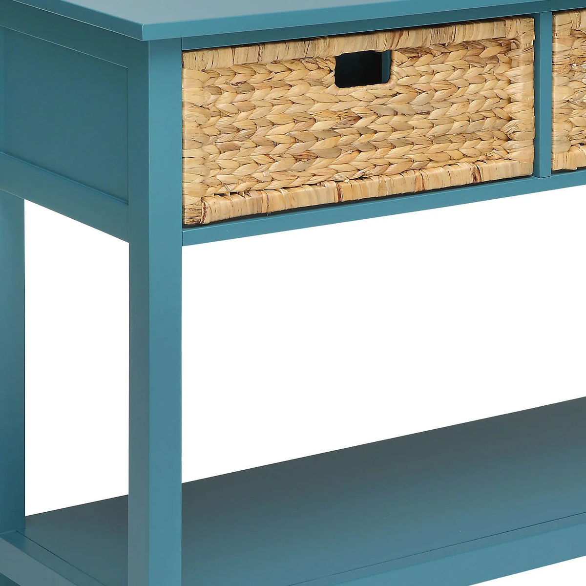 Brielle Basket-Front Console Table