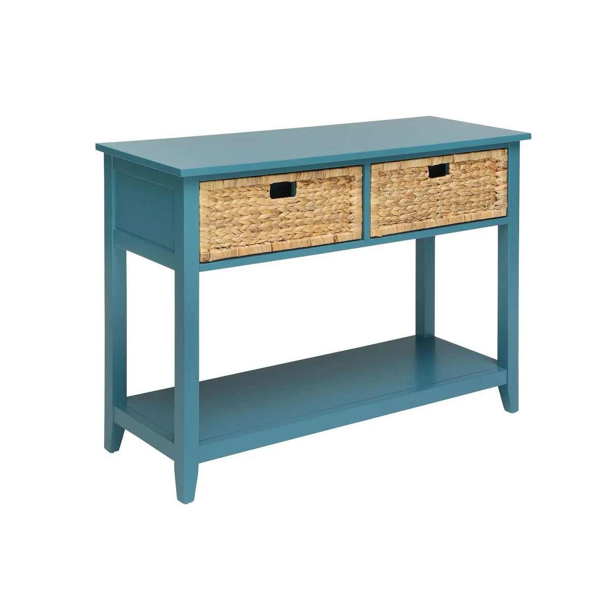 Brielle Basket-Front Console Table