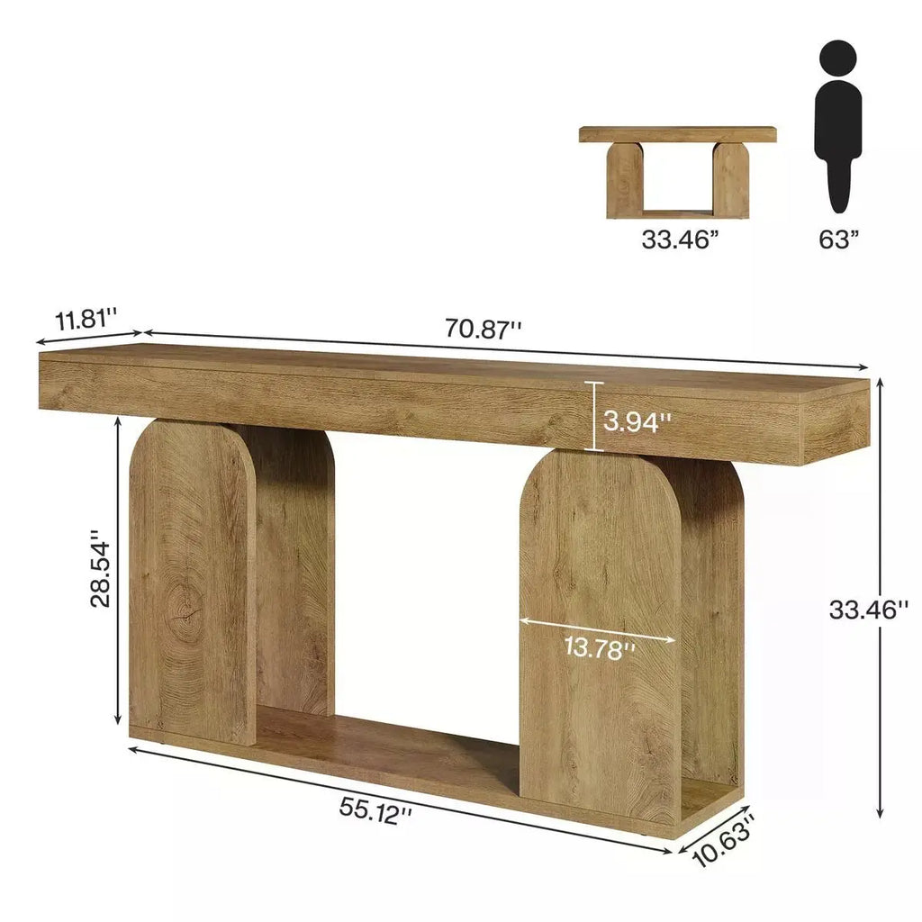 Alder Natural Console Table