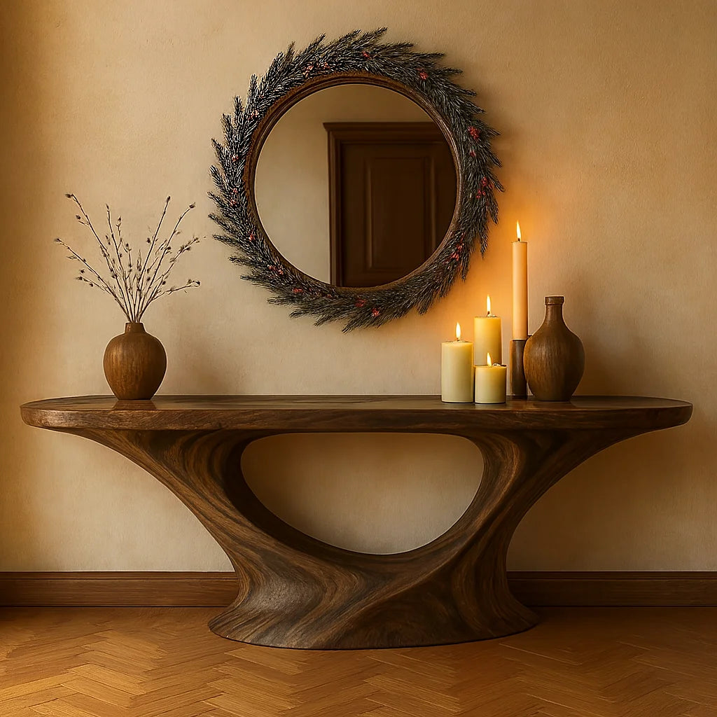 Arcelle Oval Console Table