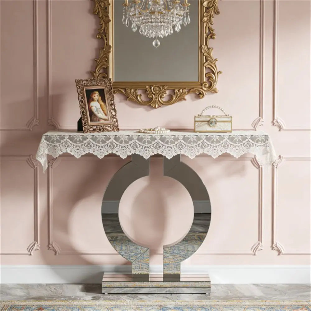 Oriana Reflective Console Table