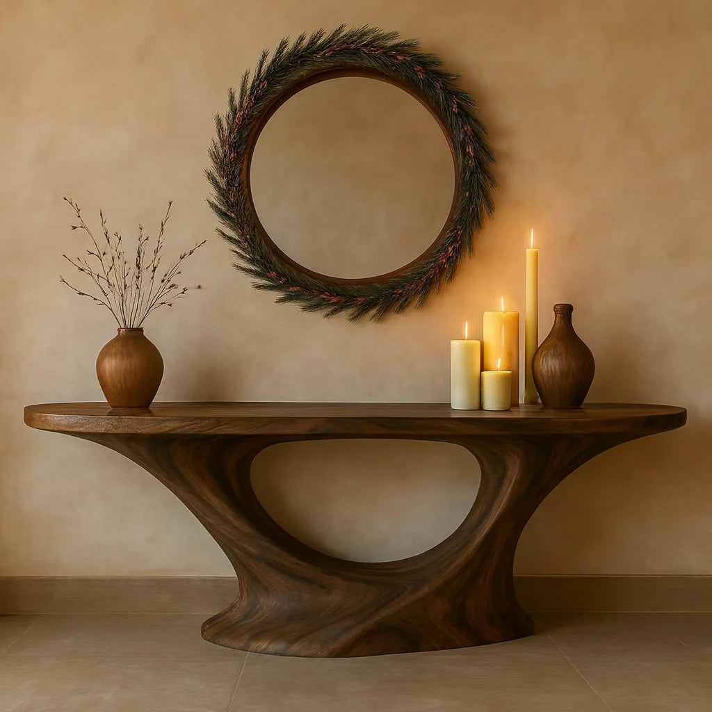 Arcelle Oval Console Table