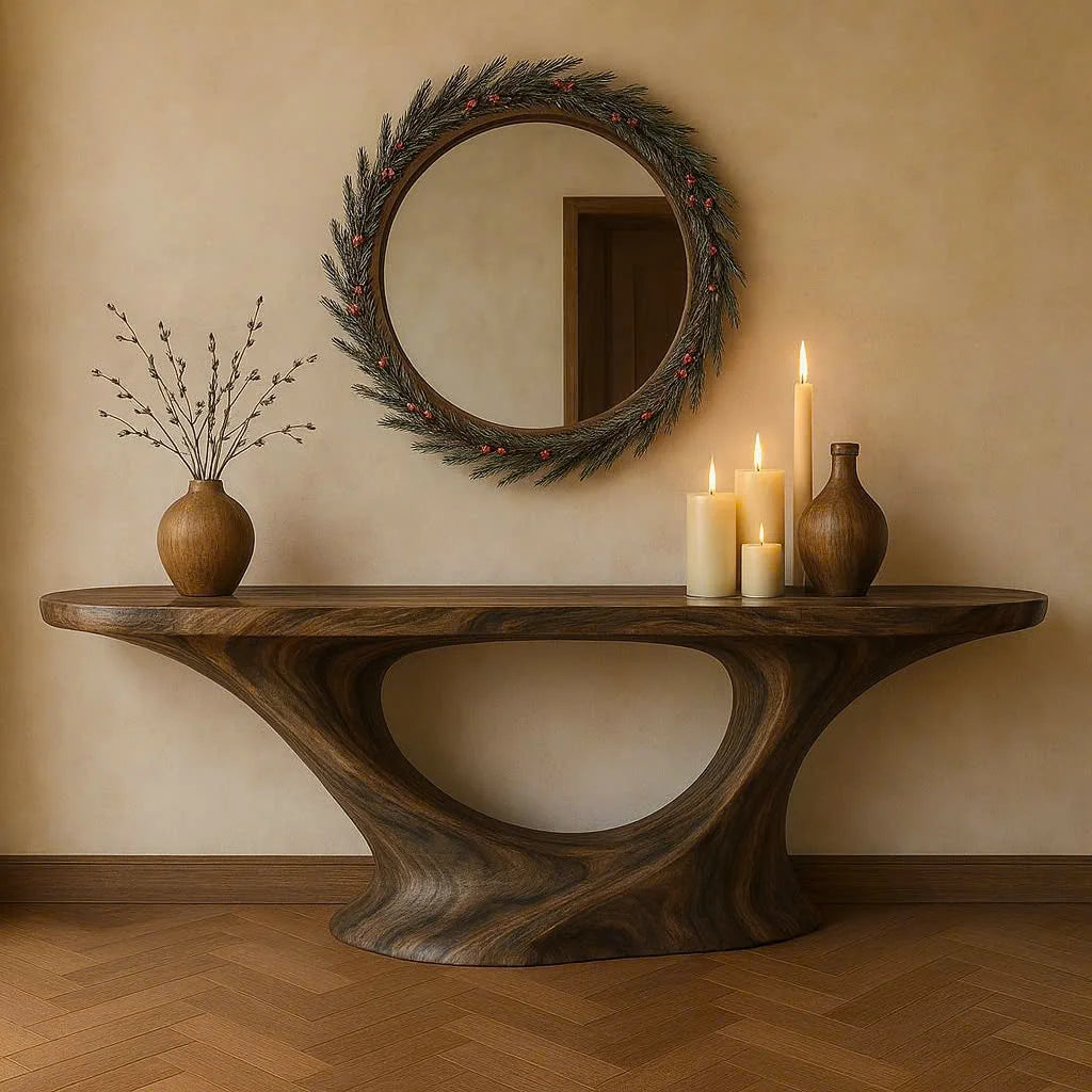 Arcelle Oval Console Table