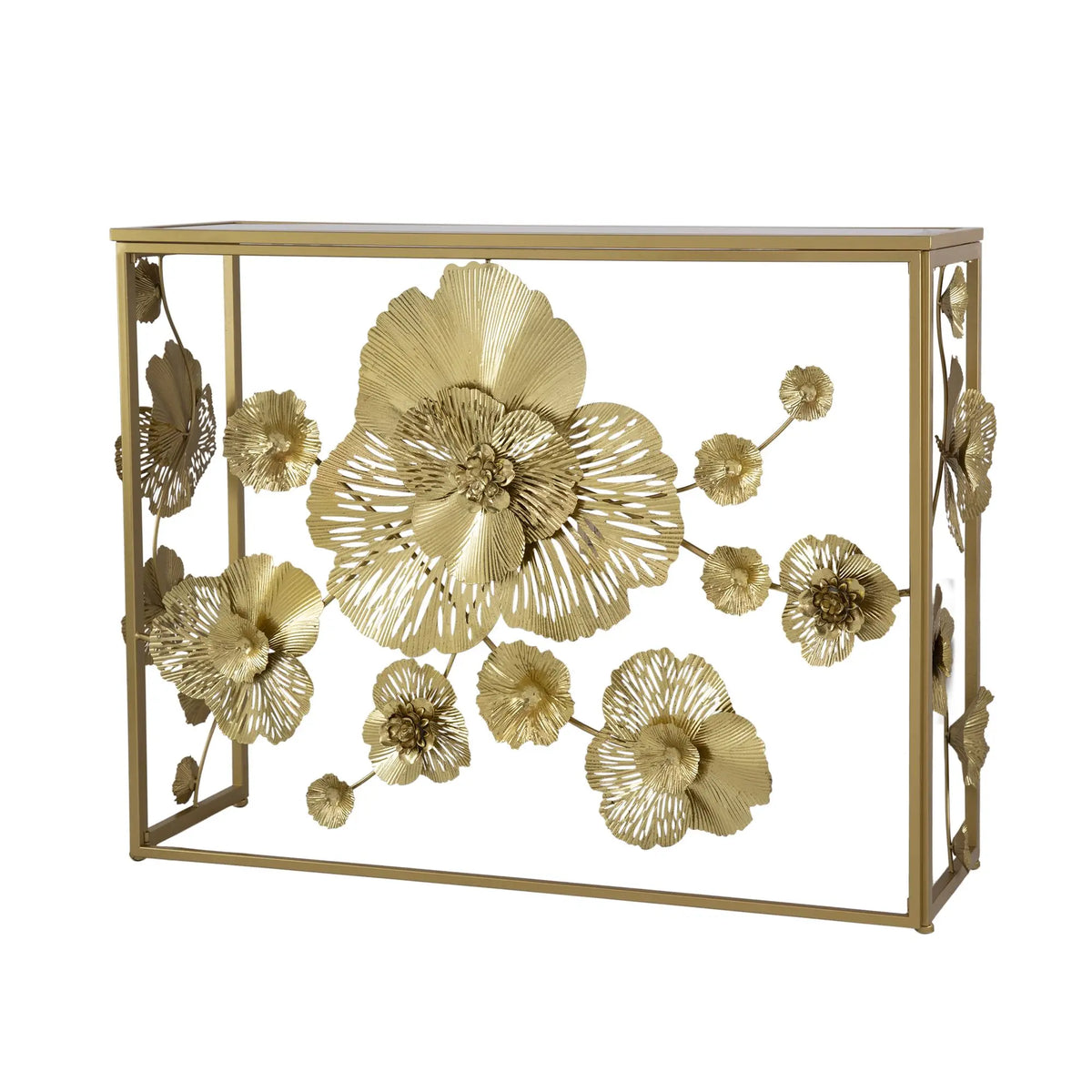 Florielle Gilded Console Table
