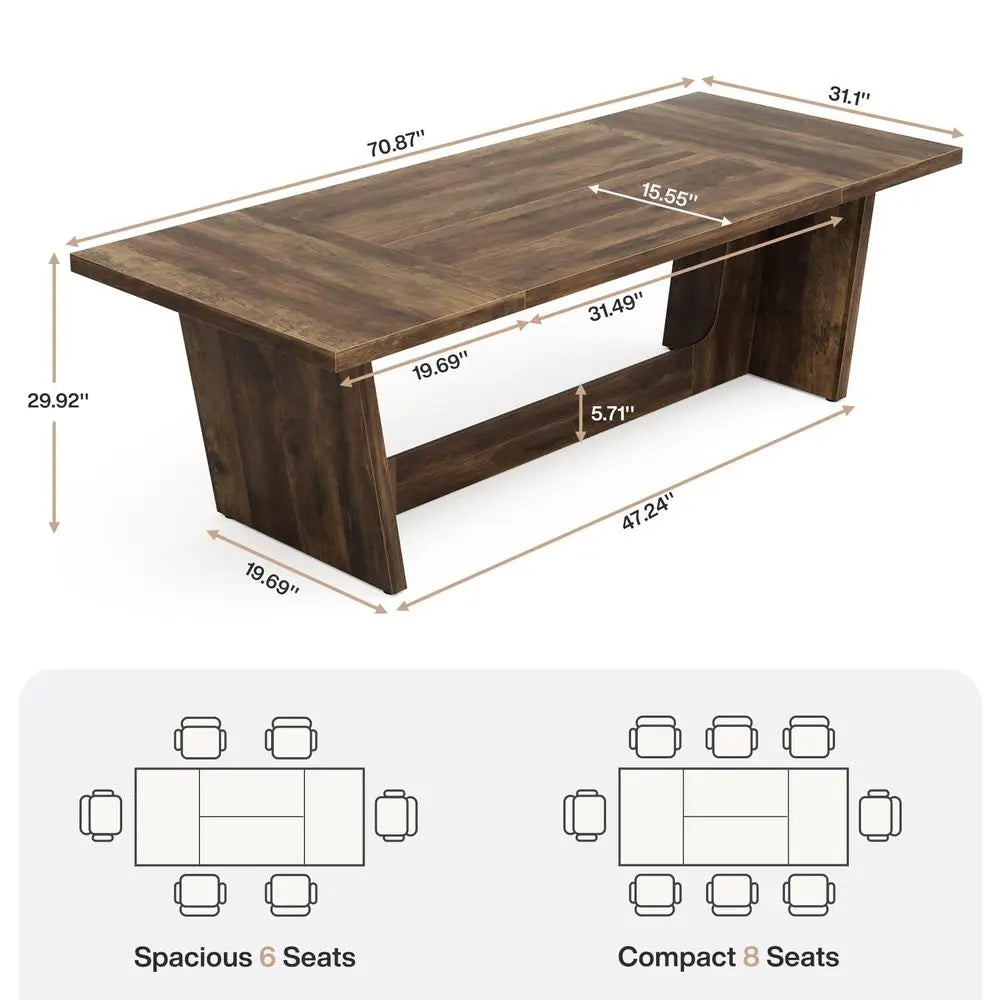 Varenna Wood Dining Table