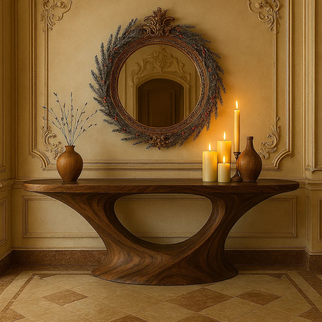 Arcelle Oval Console Table