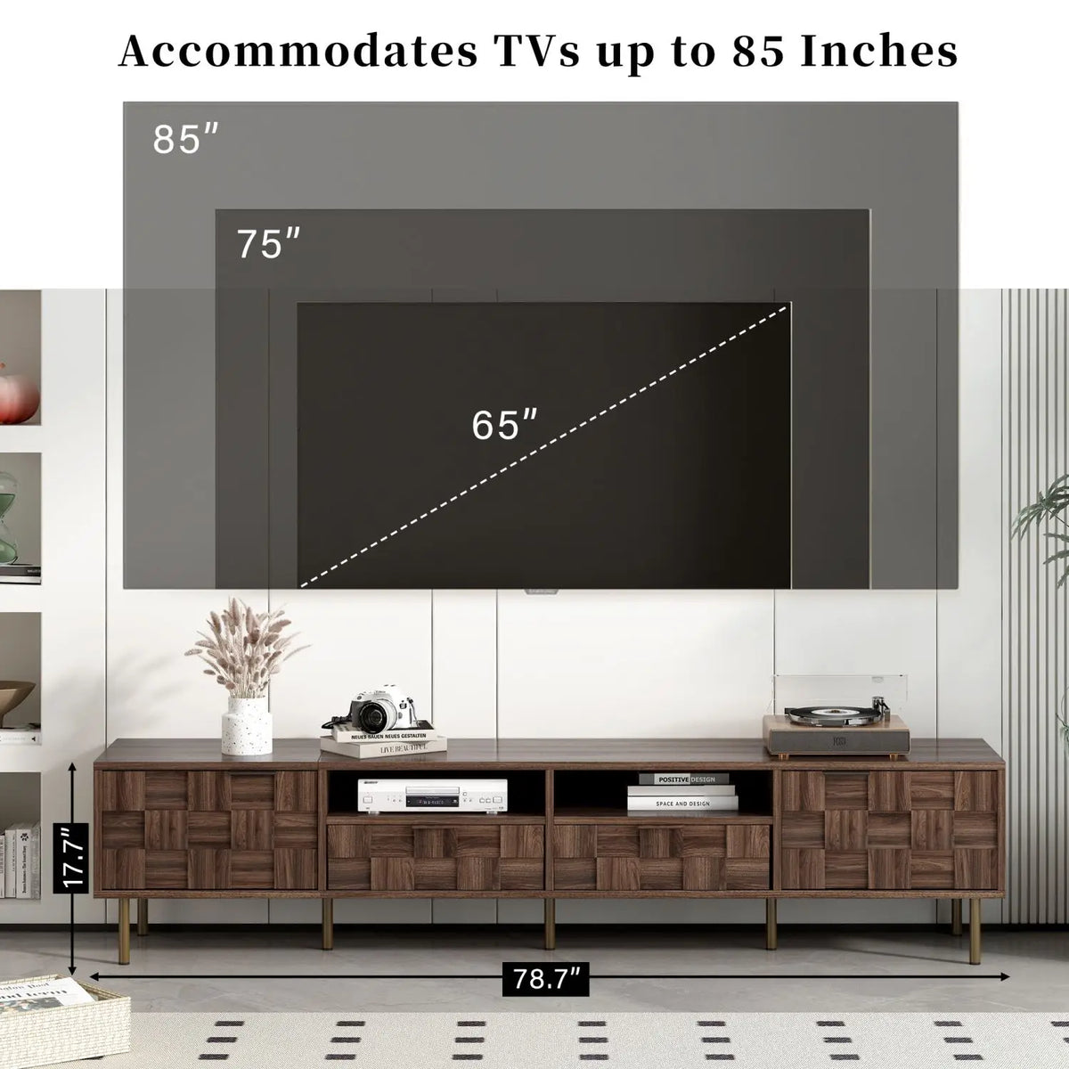 Midcentury Walnut TV Console