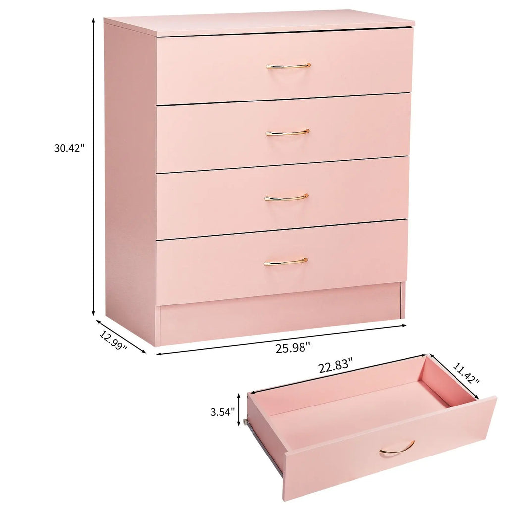 Blush Four-Drawer Dresser