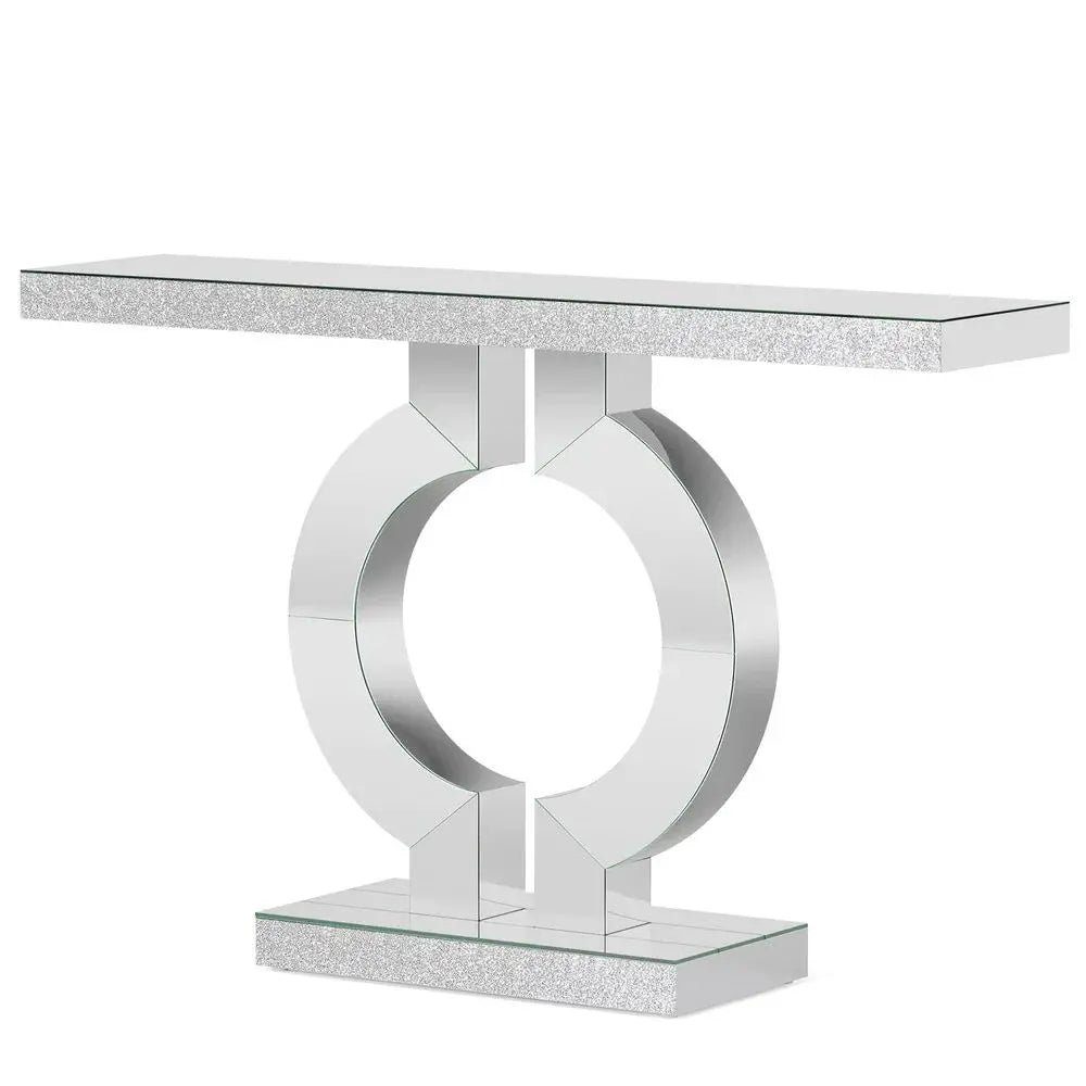 Oriana Reflective Console Table