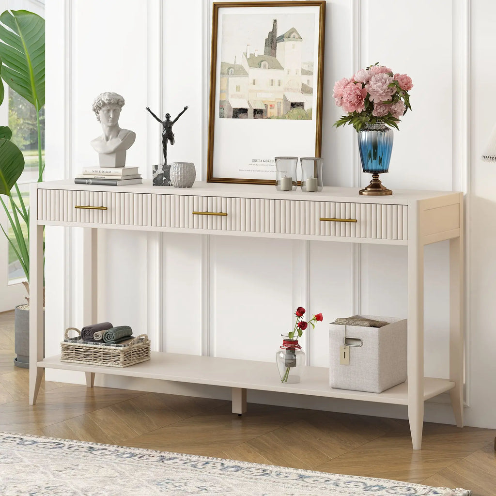 Iselle Fluted Console Table