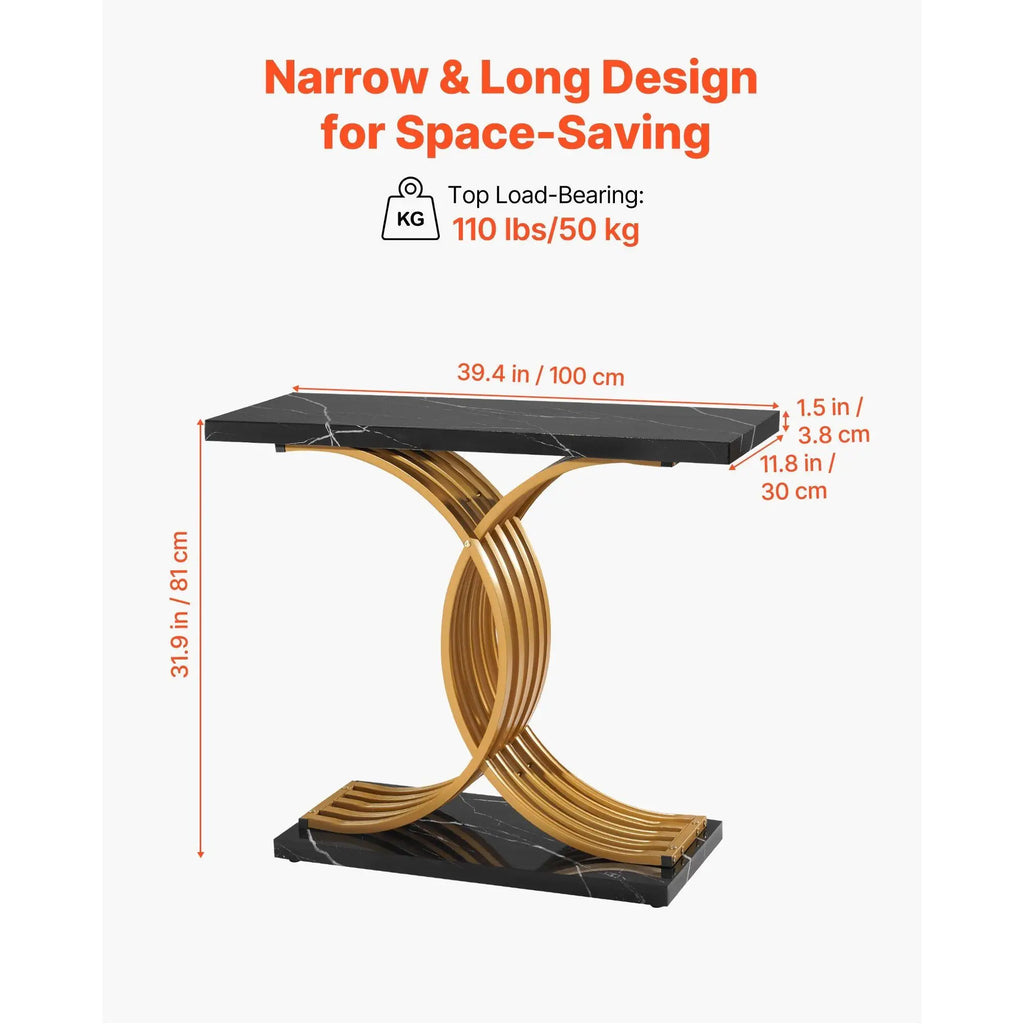 Aurelia Contrast Console Table