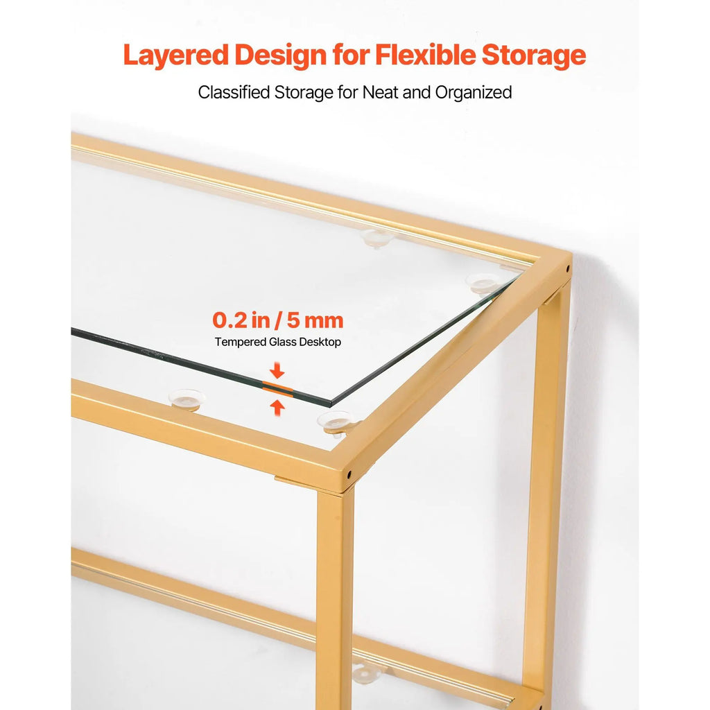 Aurelia Glass Console Table