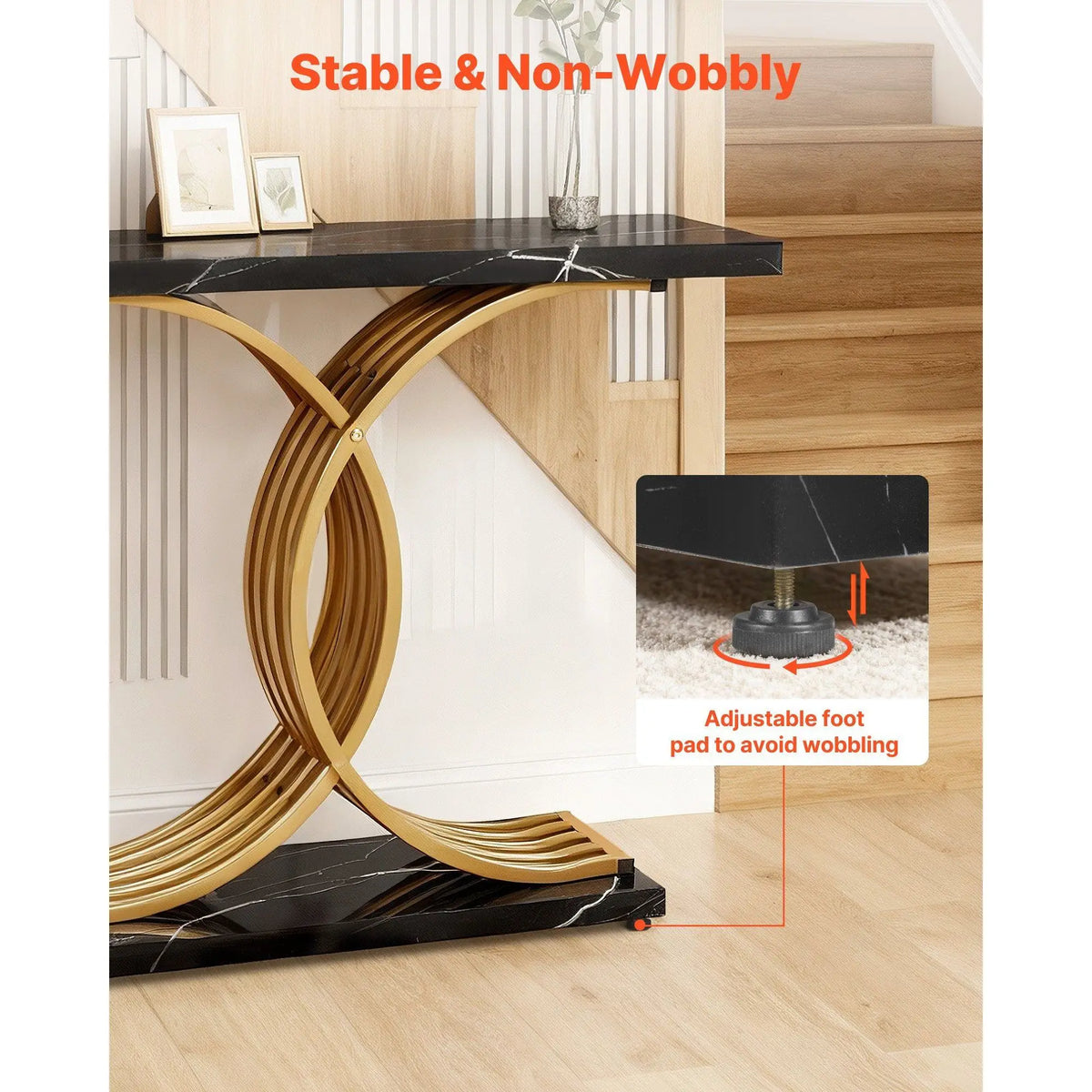 Aurelia Contrast Console Table