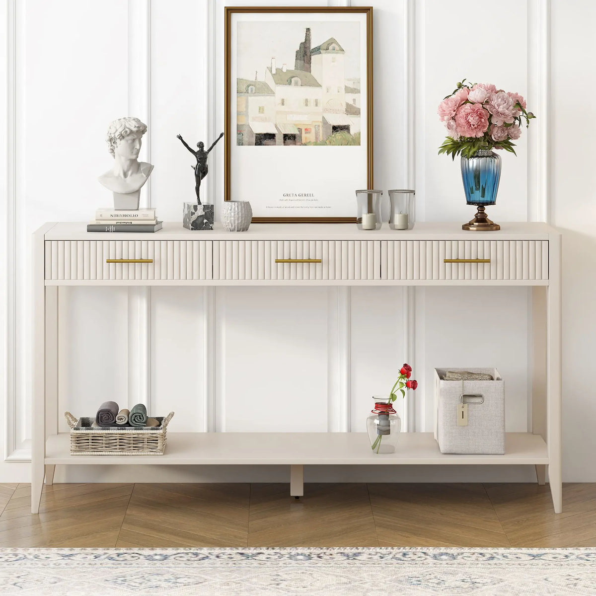 Iselle Fluted Console Table