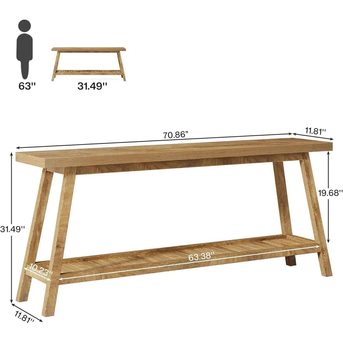 Haven Light-Wood Console Table