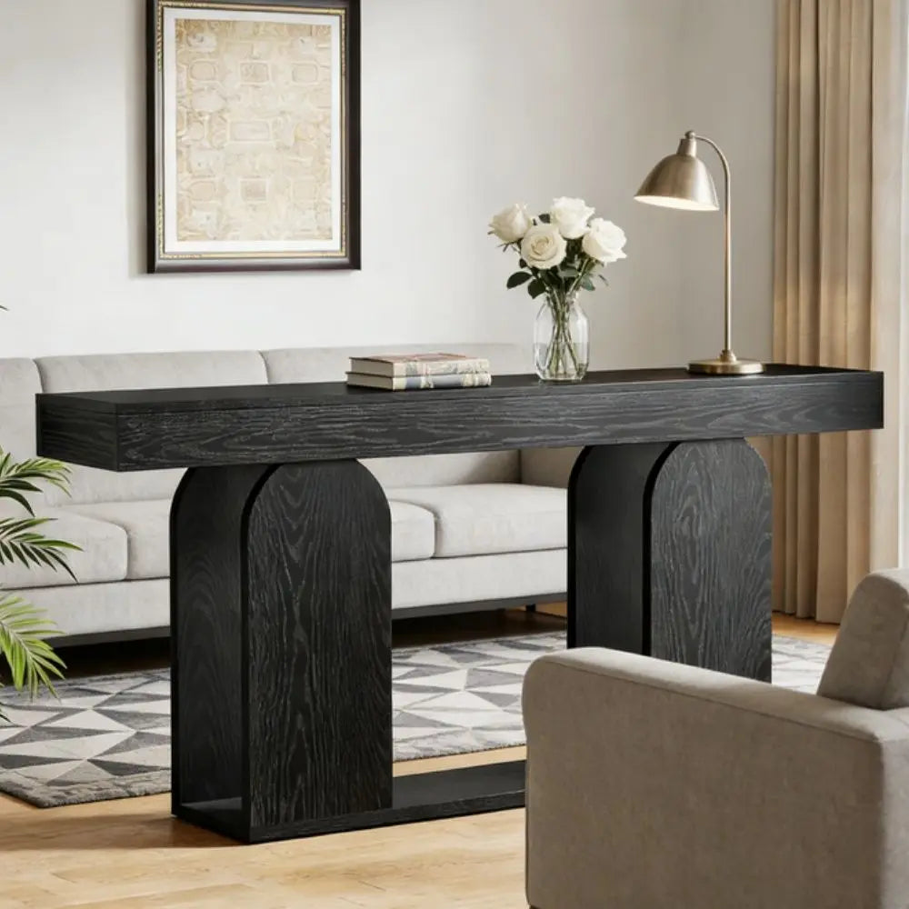 Alder Open-Shelf Console Table