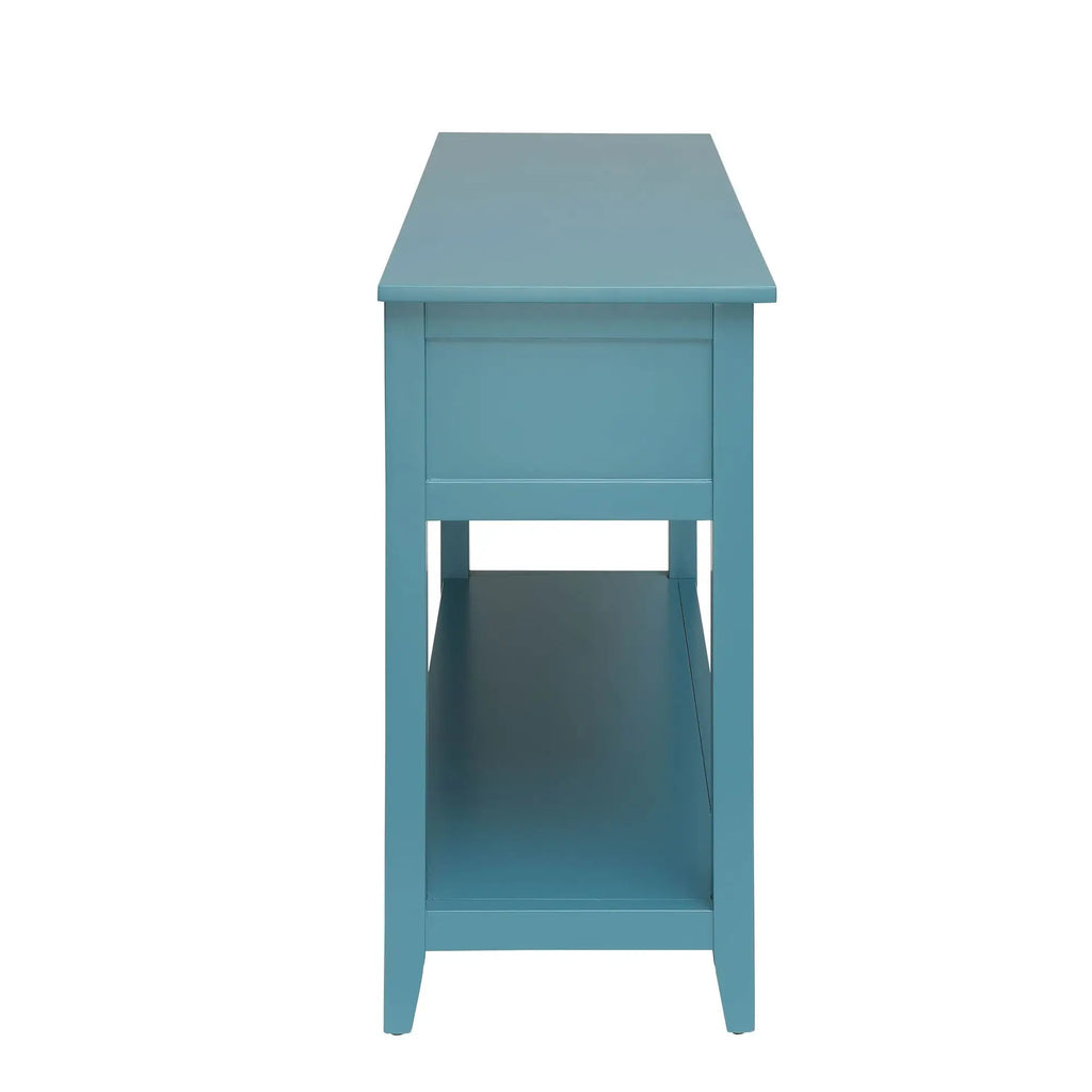 Brielle Basket-Front Console Table