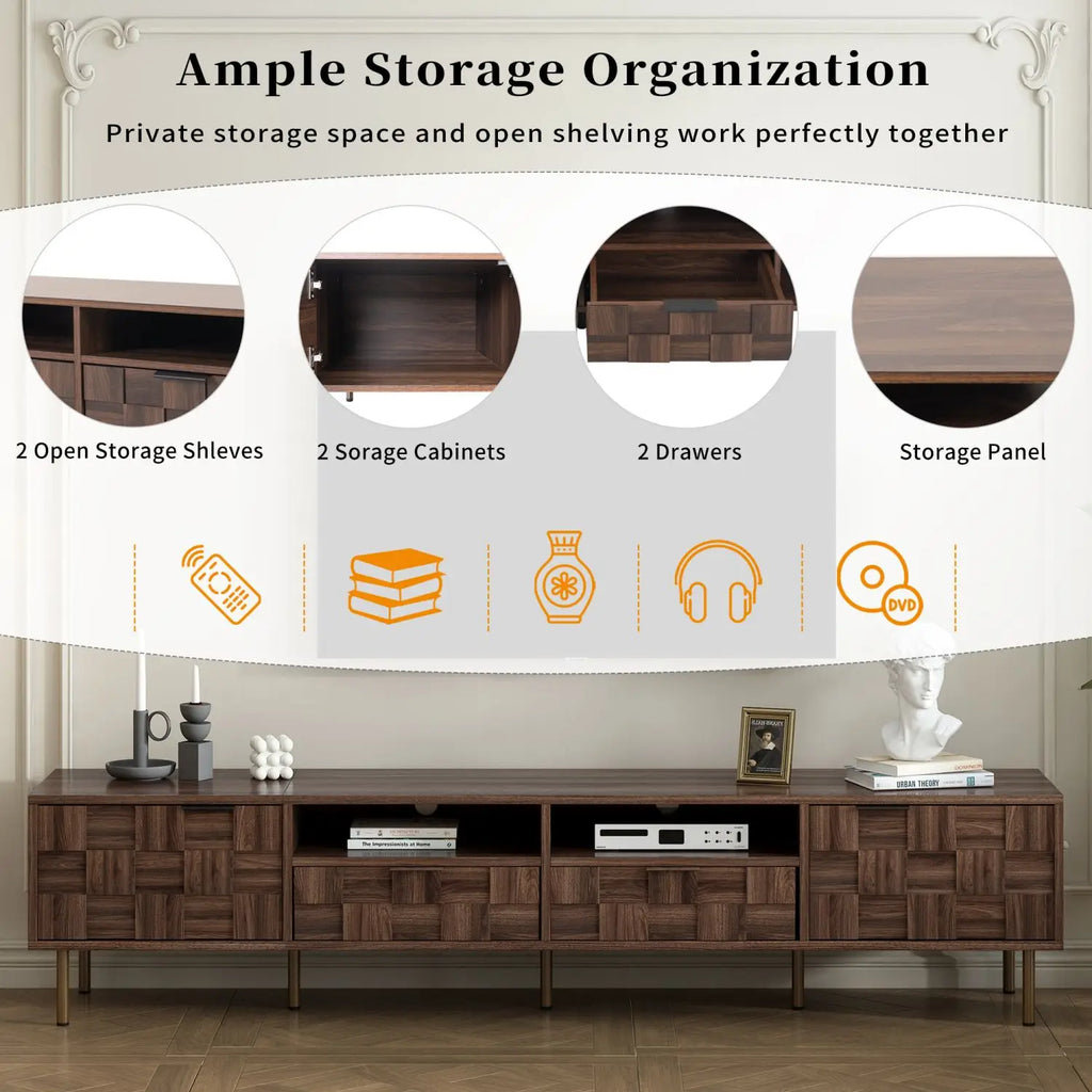 Midcentury Walnut TV Console