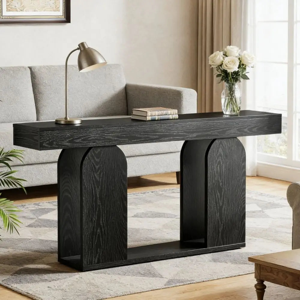 Alder Open-Shelf Console Table