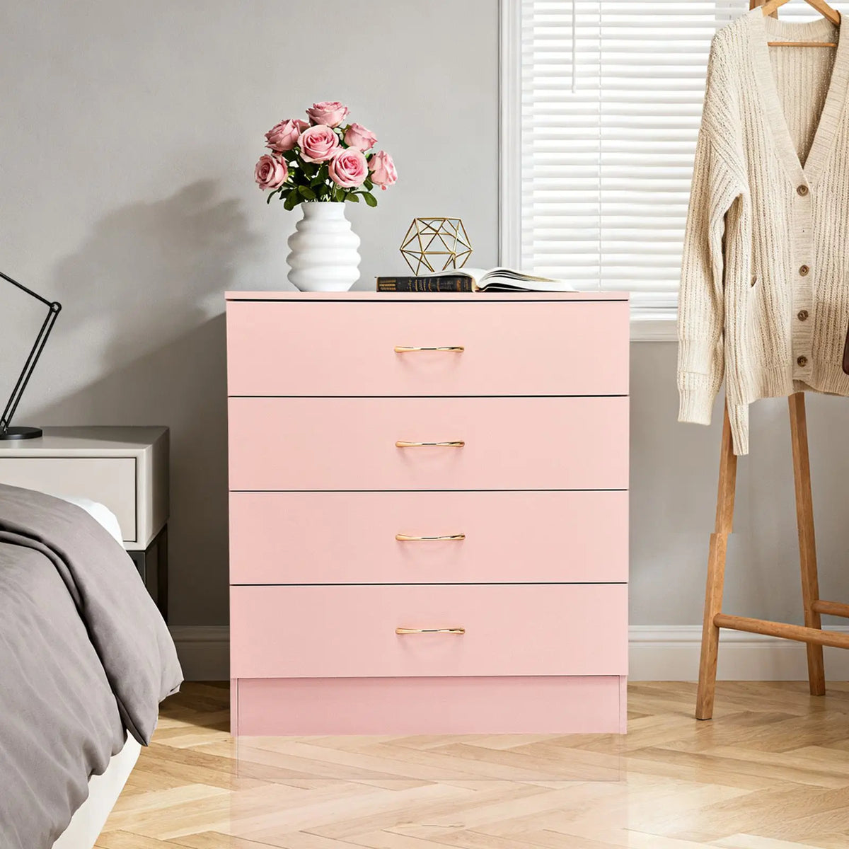 Blush Four-Drawer Dresser