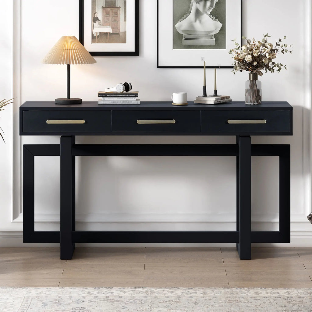 Iselle Three-Drawer Console Table